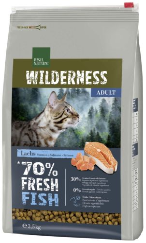 Real Nature Wilderness száraz macskaeledel adult hal 2,5kg
