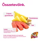 N&D Tropical Selection Lazac & Trópusi gyümölcsök Felnőtt Mini Száraz Kutyaeledel 1,5kg