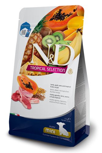 N&D Tropical puppy mini száraz kutyaeledel bárány&trópusi gyümölcsök 1,5kg