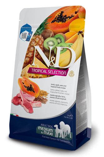 N&D Tropical adult medium&large bárány száraz kutyaeledel 10kg