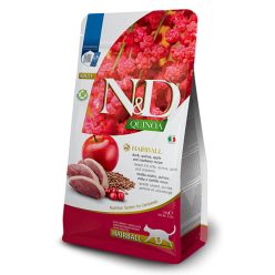 N&D Quinoa Hairball száraz macskaeledel kacsa 300g