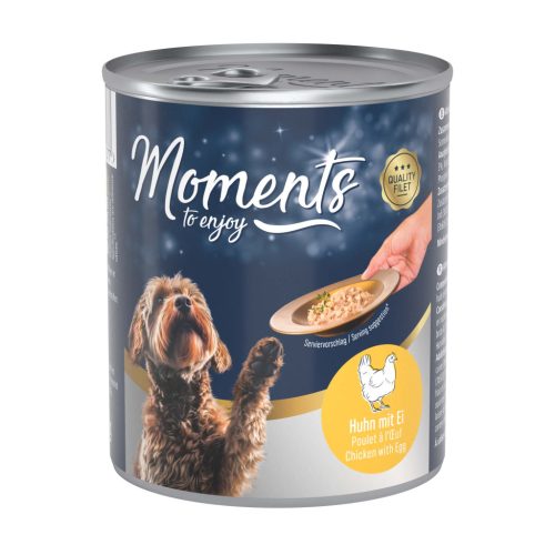 MOMENTS kutya konzerv csirke&tojás 6x220g