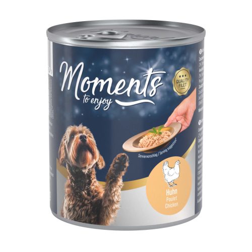 MOMENTS kutya Pure konzerv csirkemell 6x220g