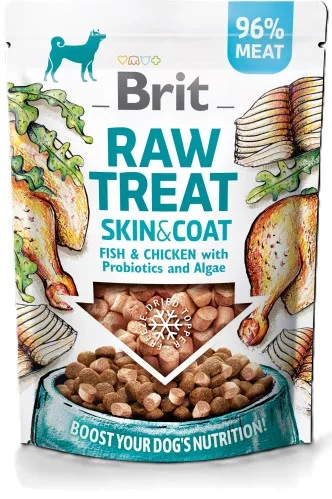 Brit Raw Treat skin&coat hal&csirke 40g