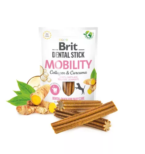 Brit Dental Sticks Mobility kollagén&kurkuma 250g