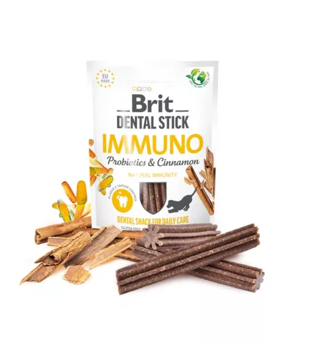 Brit Dental Sticks Immuno probiotikum&fahéj250g