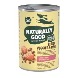Naturally Good kutya konzerv adult lencse&lazac 6x400g