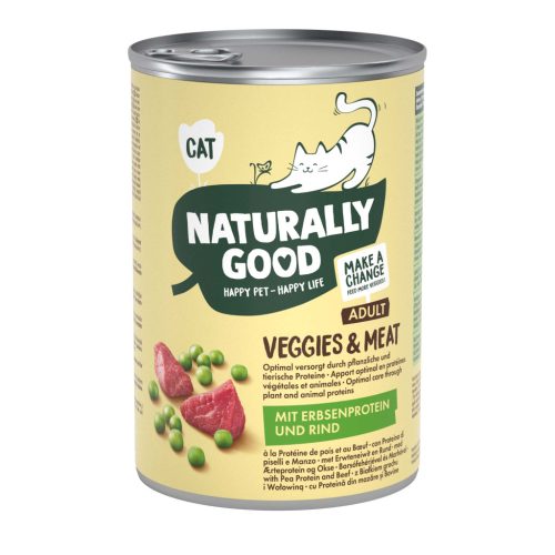 Naturally Good macska konzerv adult marha 6x400g