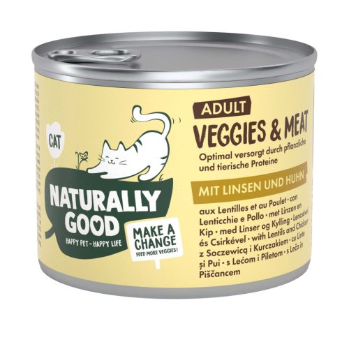 Naturally Good macska konzerv adult csirke 6x200g
