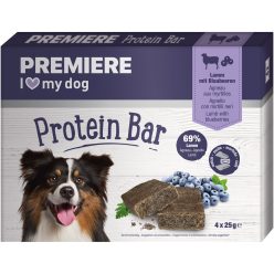  Premiere ProteinBar adult kutya jutalomfalat bárány&áfonya 4x25g