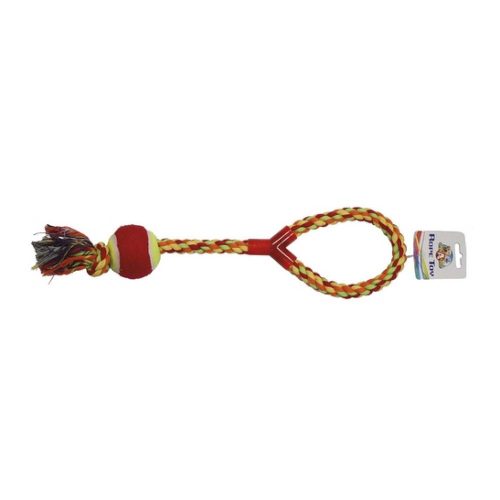 CROCI kutyajáték kötél+labda 43cm
