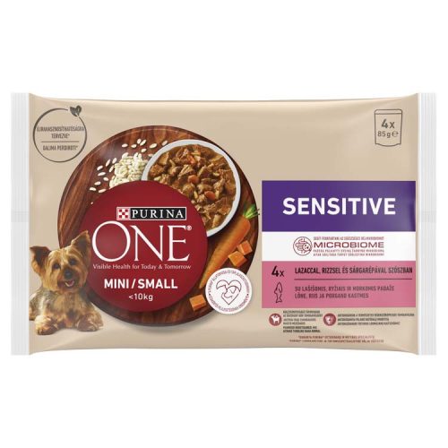 Purina One Mini Delicate kutya tasak MP lazac 4x85g
