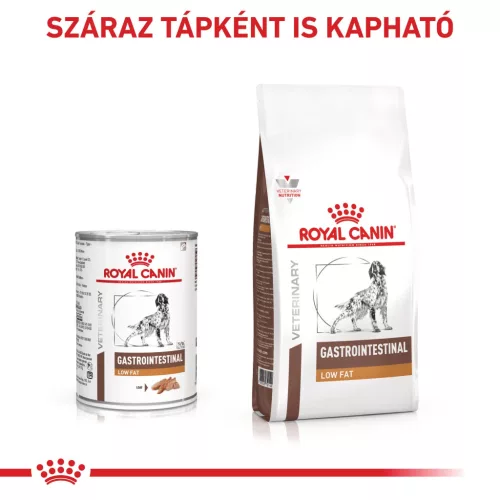 Royal Canin Veterinary Gastrointestinal Low Fat alacsony zsírtartalom nedves kutyaeledel konzerv 12x420g