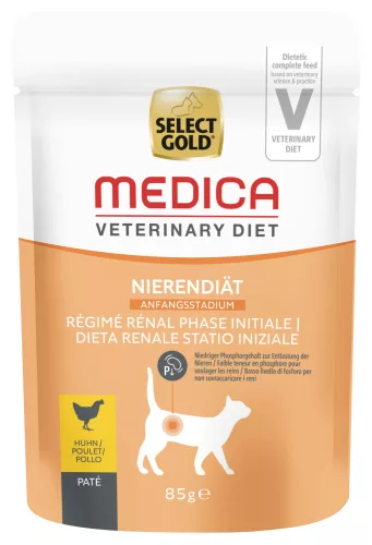 Select Gold Medica macska tasak korai vesekímélő csirke 12x85g