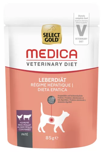 Select Gold Medica macska tasak májfunkció támogatására 12x85g