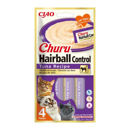 INABA Churu Hairball krém tonhal 4x14g