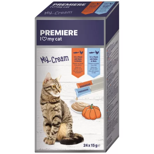 Premiere My Cream macska jutalomfalat MP halas 24x15g