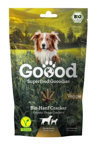 GOOODIES SUPERFOOD BIO kutya jutalomfalat vegán kender 80g