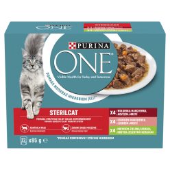 Purina One macska tasak MP steril marha&lazac&pulyka 12x85g
