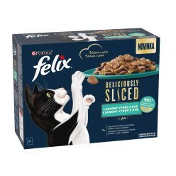 FELIX Deliciously Sliced macska tasak MP halas aszpik 12x80g