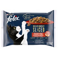   FELIX Deliciously Sliced macska tasak MP házias aszpik 4x80g
