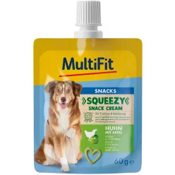 MultiFit Squeezys Cream kutya jutalomfalat csirke&alma 60ml