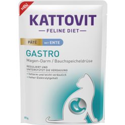   Kattovit Feline Diet paté tasakban, diétás macskaeledel kacsa 10x85g