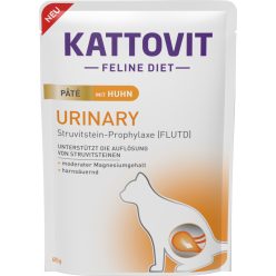   Kattovit Feline Diet paté tasakban, húgykő elleni macskaeledel csirke 10x85g