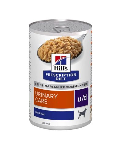 HILLS Prescription Diet kutya konzerv húgykő ellen u/d tojással 12x370g