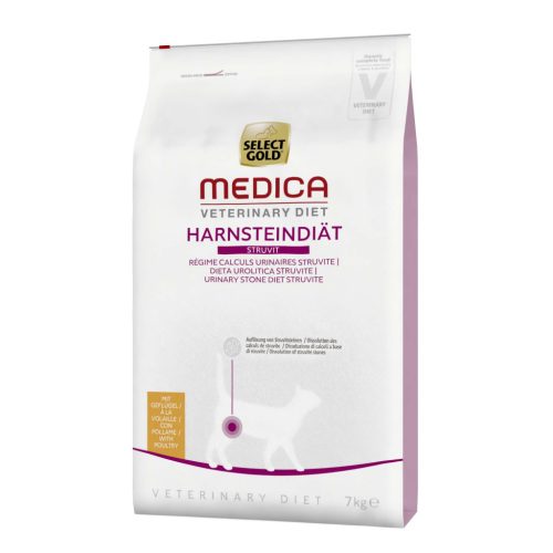 Select Gold Medica húgykő elleni száraz macskaeledel szárnyas 7kg