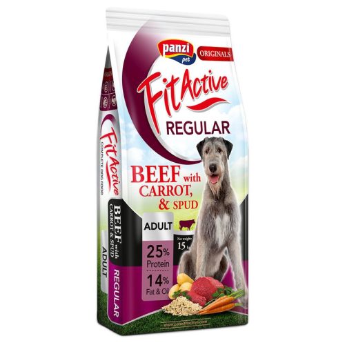 FitActive Originals Regular száraz kutyaeledel adult marha&répa 15kg