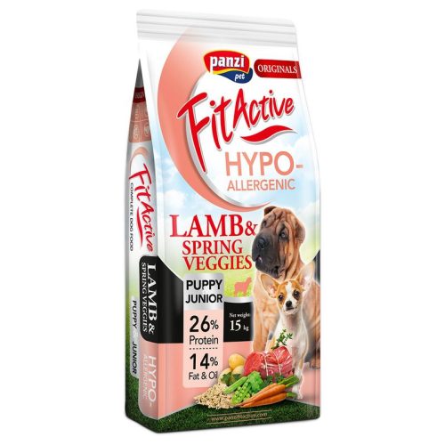 FitActive Originals Hipoallergén száraz kutyaeledel puppy bárány 15kg