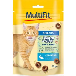 MultiFit Snack&Play macska jutalomfalat tonhal karika 50g