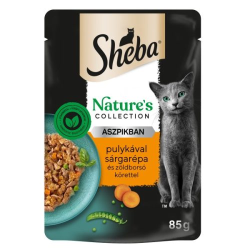 Sheba Nature's Collection aszpik tasak nedves eledel macskáknak pulyka&zöldség 28x85g