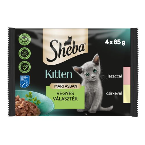 Sheba macska tasak MP kitten gravy Mix 4x85g