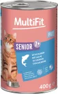 MultiFit macska senior konzerv paté lazac 6x400g
