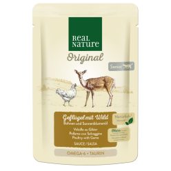   Real Nature Classic senior nedves macskaeledel tasak szárnyas&vad 12x85g
