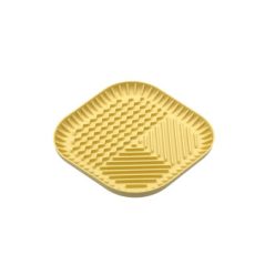 Fiboo Fiboowl licking mat M sárga 19x19cm