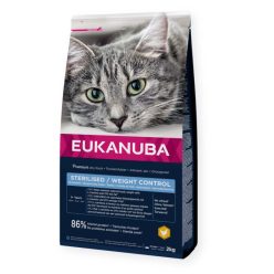 Eukanuba száraz macskaeledel adult steril csirke 2kg