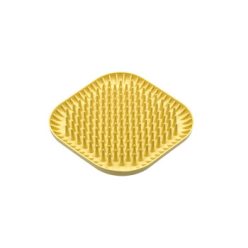 Fiboo Fiboowl Spiky licking mat sárga 19x19cm