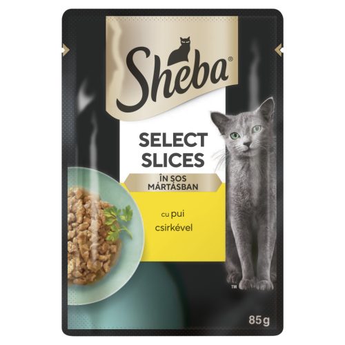 SHEBA macska tasak csirke 28x85g