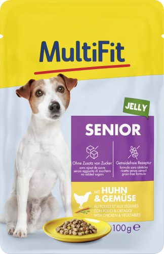 MultiFit Little Dog kutya tasak senior csirek&zöldség 24x100g