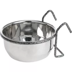   AniOne rozsdamentes akasztható acél tál madaraknak 550ml 12cm