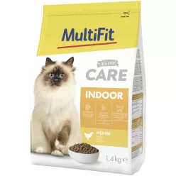 MultiFit Care indoor száraz macskaeledel csirke 1,4kg