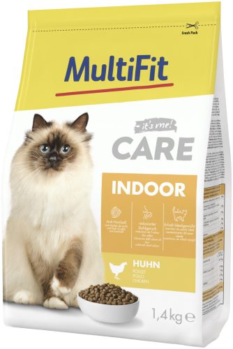 MultiFit Care indoor száraz macskaeledel csirke 1,4kg