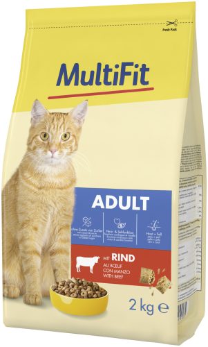 MultiFit Classic adult száraz macskaeledel marha 2kg
