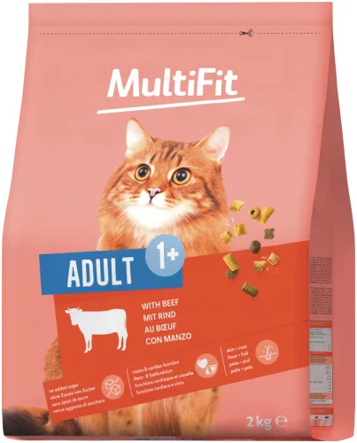 MultiFit Classic adult száraz macskaeledel marha 2kg