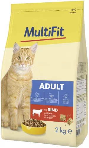MultiFit Classic adult száraz macskaeledel marha 2kg