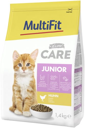 MultiFit Care junior száraz macskaeledel csirke 1,4kg