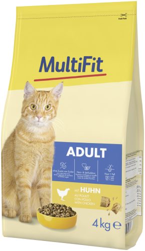 MultiFit Classic adult száraz macskaeledel csirke 4kg